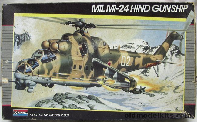 Monogram 1/48 MIL Mi-24 HIND Gunship - USSR / Nicaragua / Czech / Afghanistan Air Forces, 5819 plastic model kit